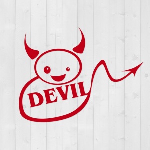 Türschild "Devil"